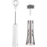 Rechargeable Milk Frother Handheld - Powerful Speed Motor,  - Drink Mixer for Latte, Cappuccino, Matcha & Protein Powder