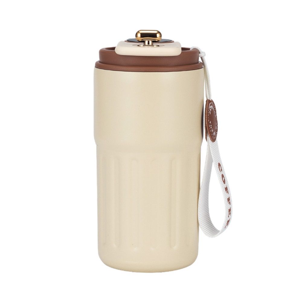 Coffee Cup With Temperature Display, New Portable LED Temperature Display Water Bottle, 450ml Large Capacity Coffee Bottle, for Car Office Travel Mug