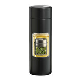 500ml Water Bottle Stainless Steel Thermoses - Insulated Vacuum, Leak Proof, Keeps Drinks Hot/Cold - Ideal for Coffee, Tea, Water - Black（Only water cup）