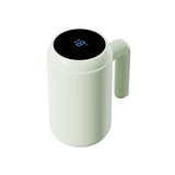 Self Stirring Coffee Mug with Temp Display, 316 stainless steel Auto Mixing Cup for Coffee, Milk, Protein – Gift for Friends, 14.8oz – green