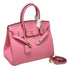  2025 - Euro-american Elegant Lychee Leather Shoulder Bag- Birkin 35 Color Rosa Sakura,