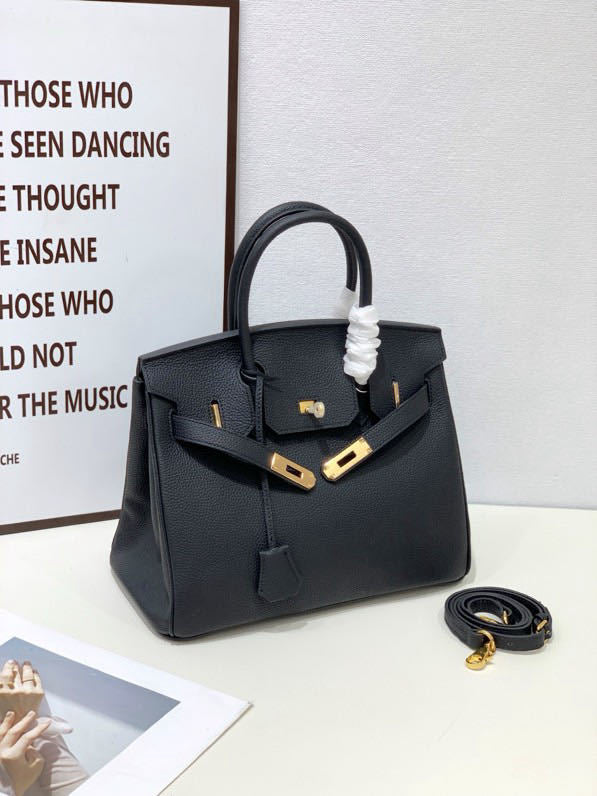 2025- Euro-american Elegant Crocodile Leather  Handbag Bag - Birkin 35,black ,palladium Hardware