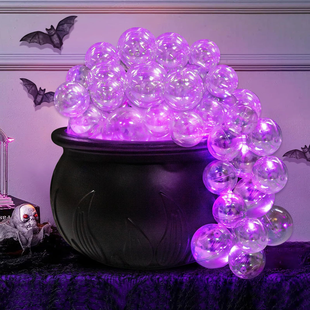 1 pc purple bubble, Witch Jar candy jar, Witch bucket black plastic, retro party table decoration