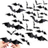 Halloween Bat Wall Stickers - Removable Spooky Decor Decals