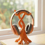 3D-printed modern headphone stand, compatible with various headphones (gaming headsets, Bluetooth headsets, etc.) Orange