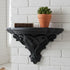 3D Printed Art Nouveau Corner Shelf - Decorative Stand, Black