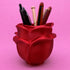 Rose Pen Holder (Red)