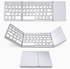 Foldable Bluetooth Keyboard with Touchpad, Wireless Portable Keyboard, Ultra Slim Rechargeable Folding Keyboard with Full-Size Keys for iOS Android Windows Laptop Tablet PC,Silver