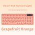 RGB Backlit Wired Mechanical Gaming Keyboard, 104 Keys Full Size Hot Swappable Keyboard with Aluminum Base, Noise Absorbing Foam, Tactile Brown Switch, Programmable Keys & Volume Knob for PC Mac,Grapefruit Orange