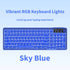 Tri-Mode Wireless Mechanical Keyboard, Bluetooth 5.0/2.4G/USB-C, 96% Layout RGB Backlit Keyboard, Hot Swappable Quiet Switch, Programmable Keys, Multi-Device for PC Mac iOS Android,Sky Blue