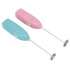 Blue electric milk frother handheld coffee stirrer, portable milk frother, suitable for lattes, cappuccinos, and home use as a whipping iron/whip.