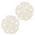 4‑Pack off white round Silicone Trivet Mat, Heat Resistant Non Slip, 6.3x6.3x0.4 Inches, Kitchen Table Protector for Bowls Plates Cups