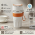 USB Heated & Cooling Smart Cup, Fast Cooling 0–10°C & Heating Up to 50°C, Portable Thermostatic Cold & Hot Cup, Car Office Travel Use, USB Powered Beverage Cooler & Warmer, Works with Power Bank & Car Charger,Orange