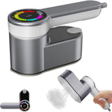 Portable Steamer for Clothes Handheld Steaming Ironing Machine, 6 Gears Adjustable Ironing Steaming Steamer Iron, Color Screen Display Dry Wet 1200W Wrinkle Remover Clothes Iron