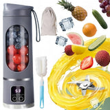 Digital Display Juicer-Smart LED Display, Diet-Friendly Portable Multimode Blender Personal Electric USB 500ML Portable juicer Shakes and Smoothies Blender Small Blenders Mixing,Purple