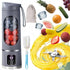 Digital Display Juicer-Smart LED Display, Diet-Friendly Portable Multimode Blender Personal Electric USB 500ML Portable juicer Shakes and Smoothies Blender Small Blenders Mixing,Purple