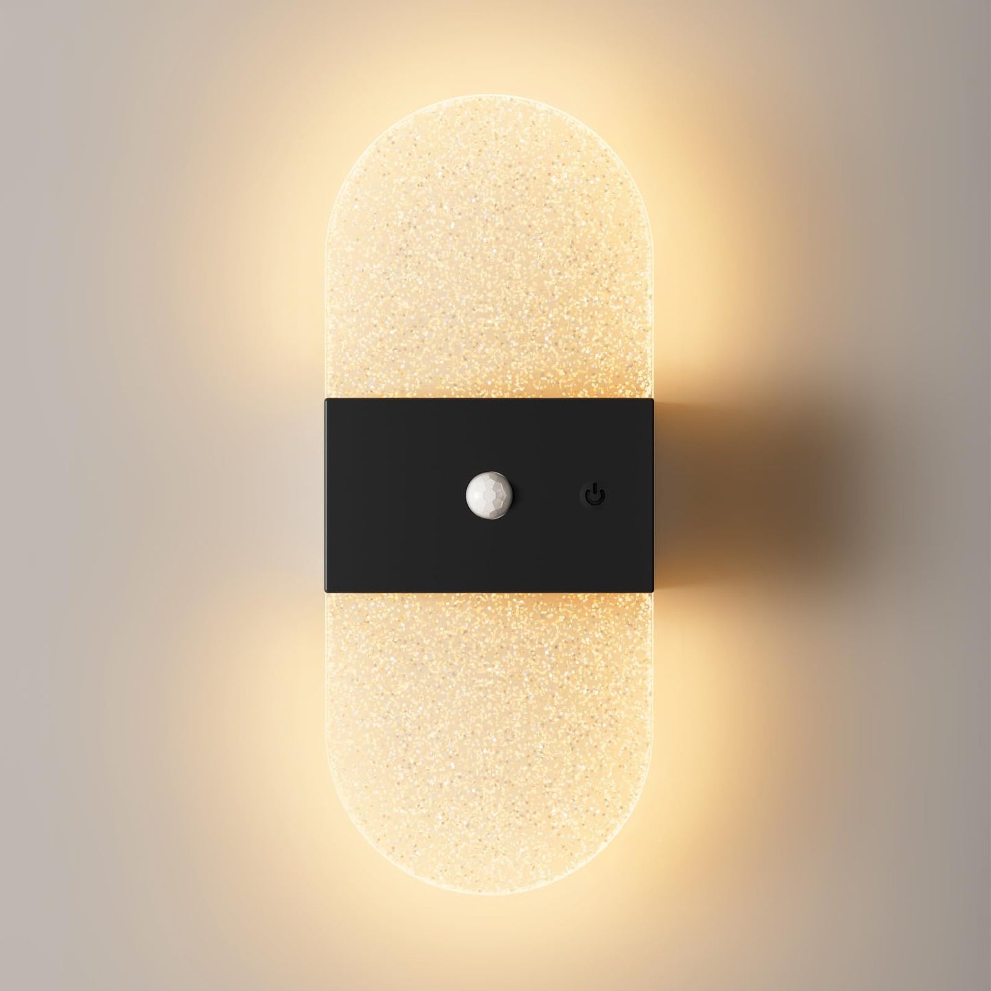 Rechargeable Motion Sensor Night Light, Wall Mounted LED Lamp with Magnetic Base, 3 Color Temperatures, 12 Hour Always-On Mode, 60 Day Sensing Mode, No Wiring Required (White Oval)