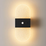 Rechargeable Motion Sensor Night Light, Wall Mounted LED Lamp with Magnetic Base, 3 Color Temperatures, 12 Hour Always-On Mode, 60 Day Sensing Mode, No Wiring Required (White Oval)