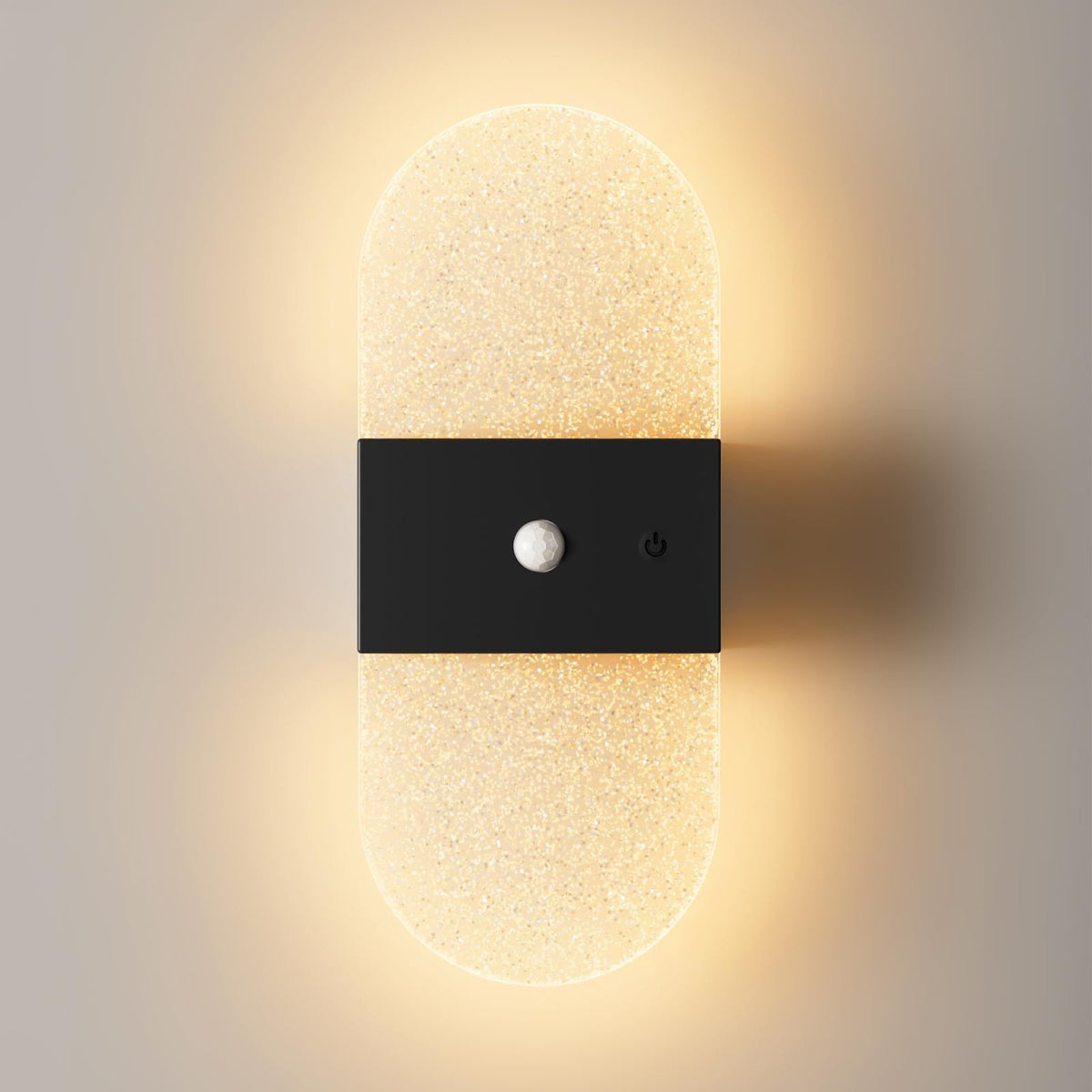 Rechargeable Motion Sensor Night Light, Wall Mounted LED Lamp with Magnetic Base, 3 Color Temperatures, 12 Hour Always-On Mode, 60 Day Sensing Mode, No Wiring Required (White Oval)