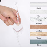 Door Stopper Wall Protector, 6 Pcs Transparent Door Knob Wall Protector Thicken Square Walls Shield Bumper Guard from Doors Knobs, Sturdy Self Adhesive, Reusable Washable for Office Home