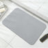 Light gray premium pure cotton bathroom mat, ultra-soft, absorbent, quick-drying bathroom rug, non-slip, washable bathroom mat(40cm*30cm)