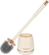 Toilet Brush with Holder Gold, Stylish Bathroom Toilet Cleaner Brush Set with Long Handle and Storage Holder