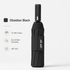 Black automatic travel umbrella with 60 ribs, large double-layered wind and rainproof umbrella, portable folding sun umbrella, outdoor rain and sun protection.