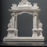 Miniature Roman Arch Model - Handcrafted Plaster Architectural Decor for Bookshelf, Desk & Home Display