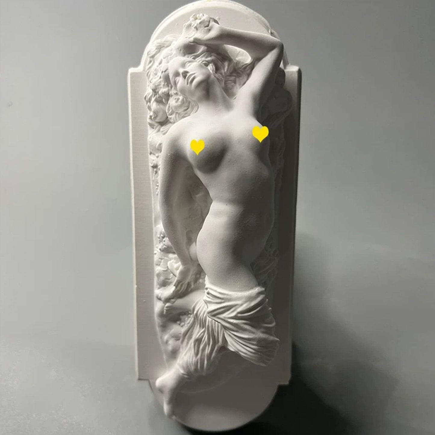 Nordic Retro Relief Roman European Figure Sculpture Plaster Statue - Artistic Home Decor for Shelf, Desk & Study, Perfect Gift for Art Lovers
