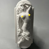 Nordic Retro Relief Roman European Figure Sculpture Plaster Statue - Artistic Home Decor for Shelf, Desk & Study, Perfect Gift for Art Lovers
