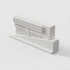 La Tourette Convent Concrete Architectural Model Modernist Masterpiece Replica for Desk Decor & Collectors（White）