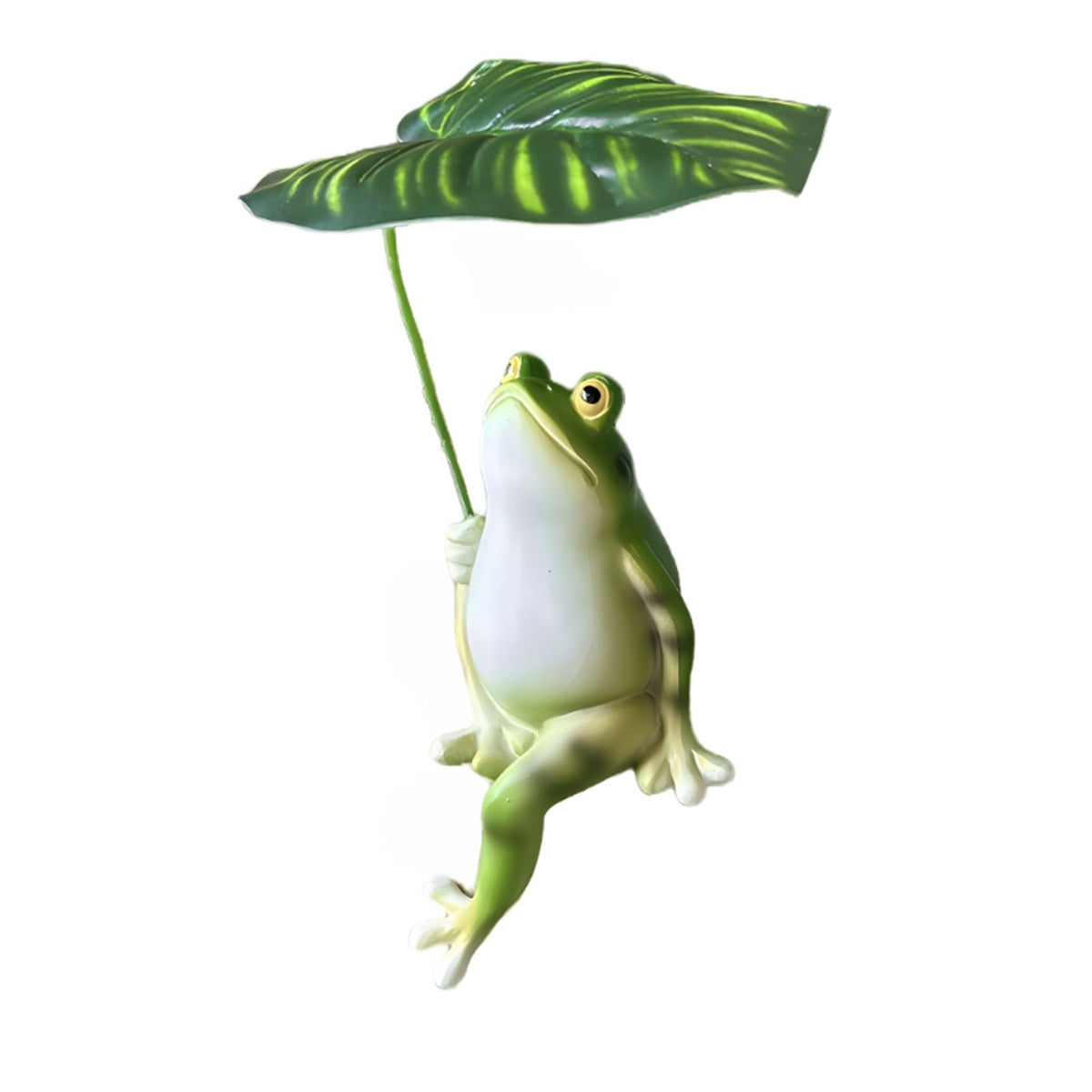 Creative Umbrella Frog Resin Figurine - Outdoor Patio Garden Balcony Decor, Aquarium Micro Landscape Craft