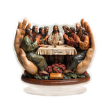 Acrylic "The Last Supper" Tabletop Statue - Religious Art Decor for Home & Office