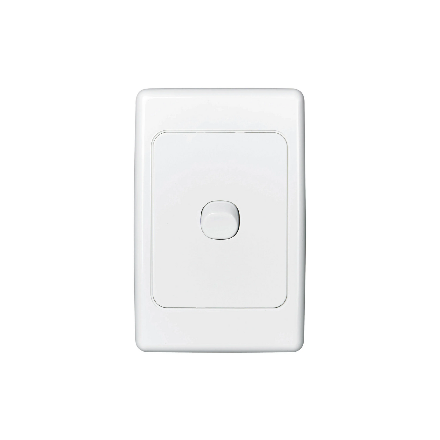 Clipsal Switch Flush Mount Rocker Standard 1 Gang 10A 250V 1 Pole 1/2 Way Vertical White | 2031VAWE
