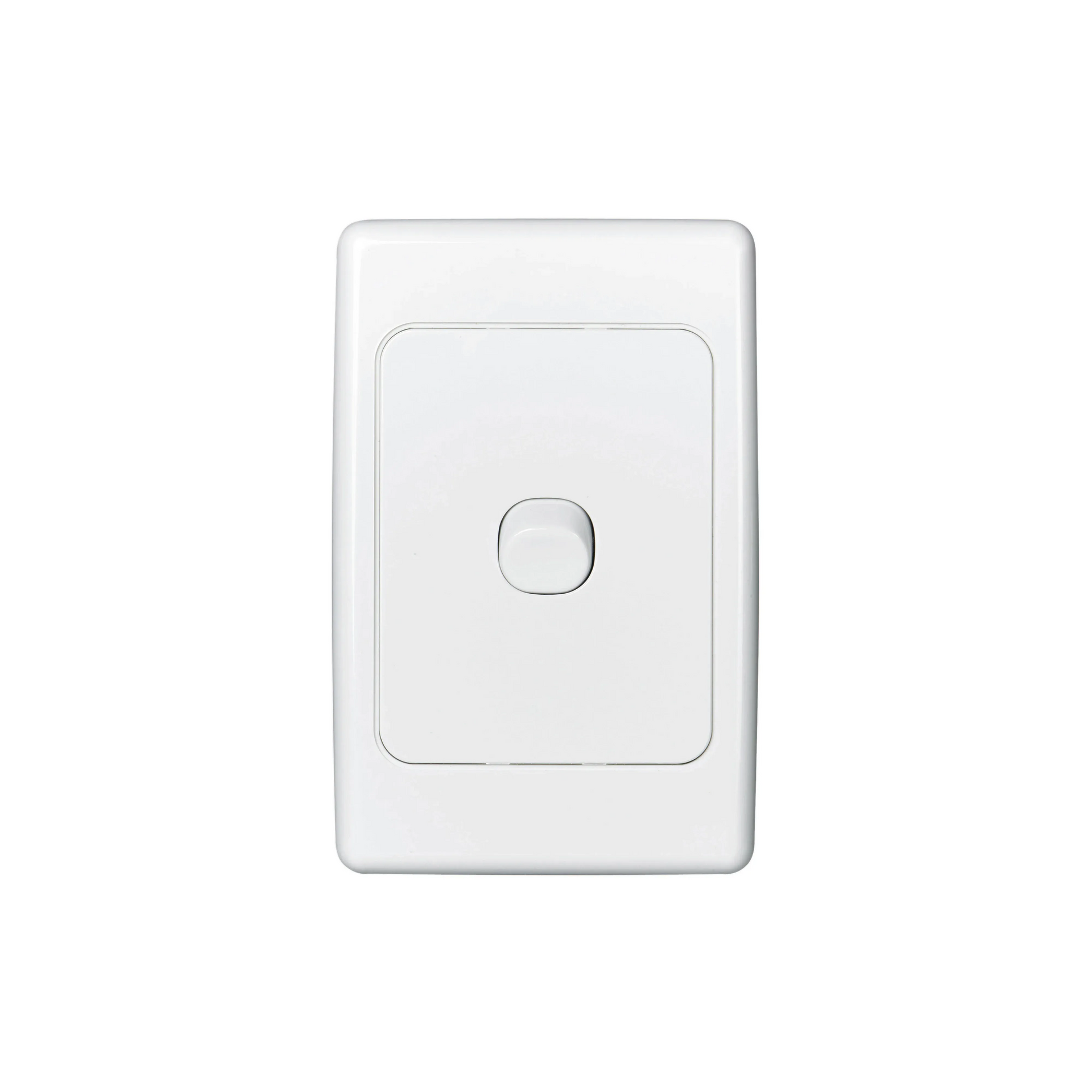 Clipsal Switch Flush Mount Rocker Standard 1 Gang 10A 250V 1 Pole 1/2 Way Vertical White | 2031VAWE