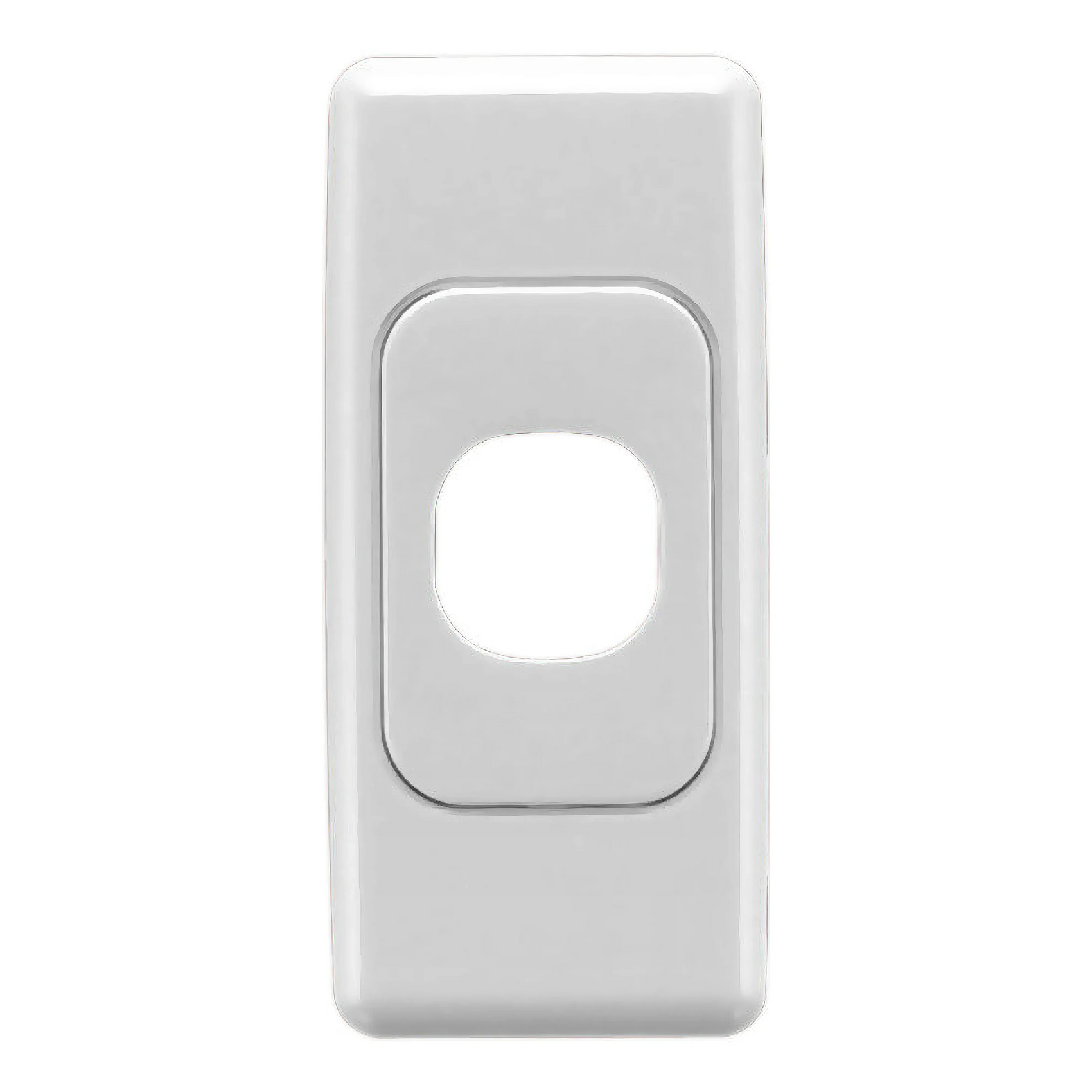 Clipsal 2000 Series Flush Surround and Grid Plate 1 Gang, Architrave | White Electric | 2031-WE