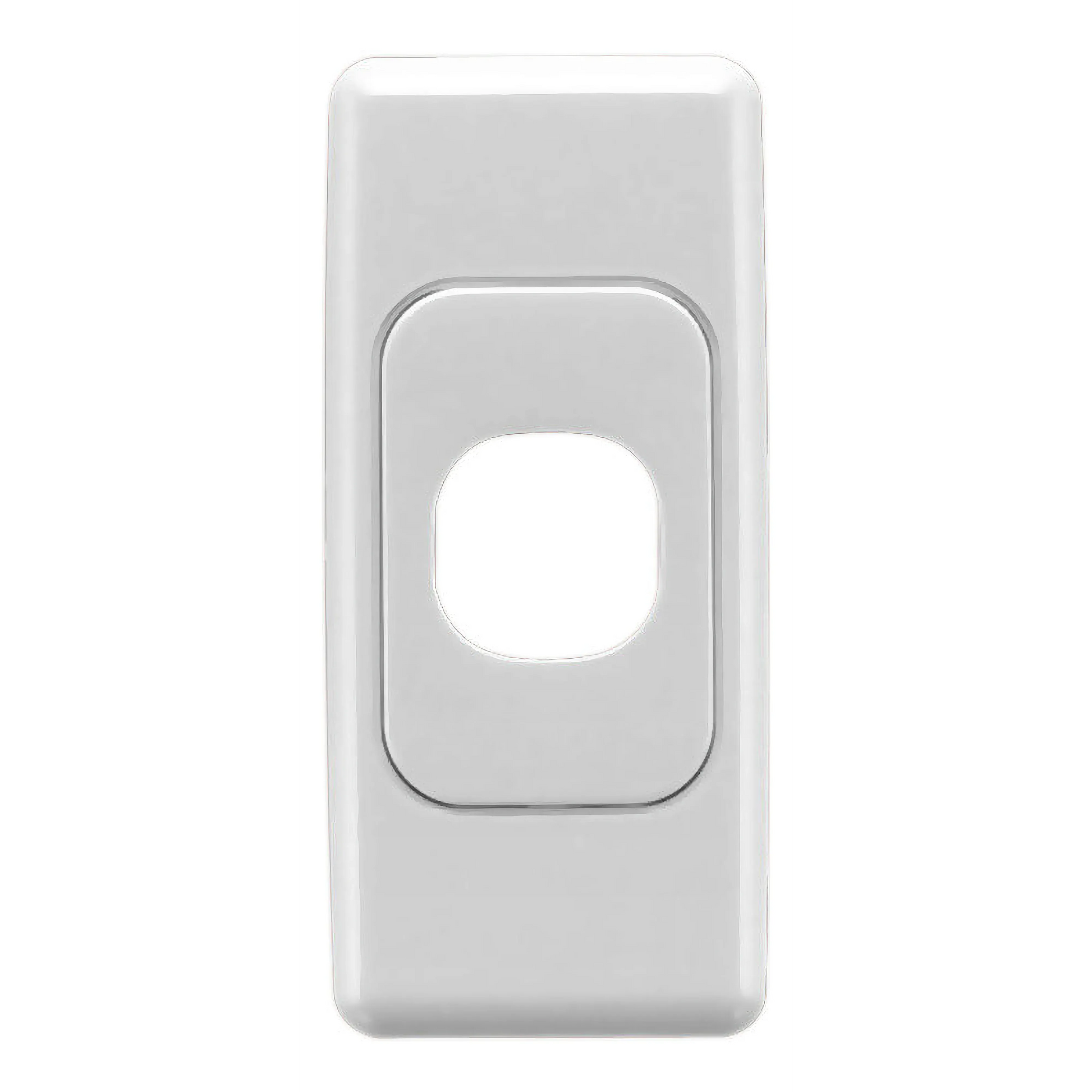Clipsal 2000 Series Flush Surround and Grid Plate 1 Gang, Architrave | White Electric | 2031-WE