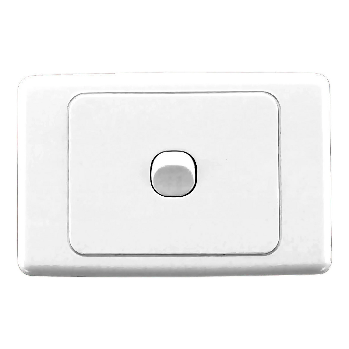 Clipsal 2000 Series Flush Switch 1 Gang, 250VAC, 10A, Standard, Horizontal | White Electric 2031HA-WE