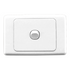 Clipsal 2000 Series Flush Switch 1 Gang, 250VAC, 10A, Standard, Horizontal | White Electric 2031HA-WE