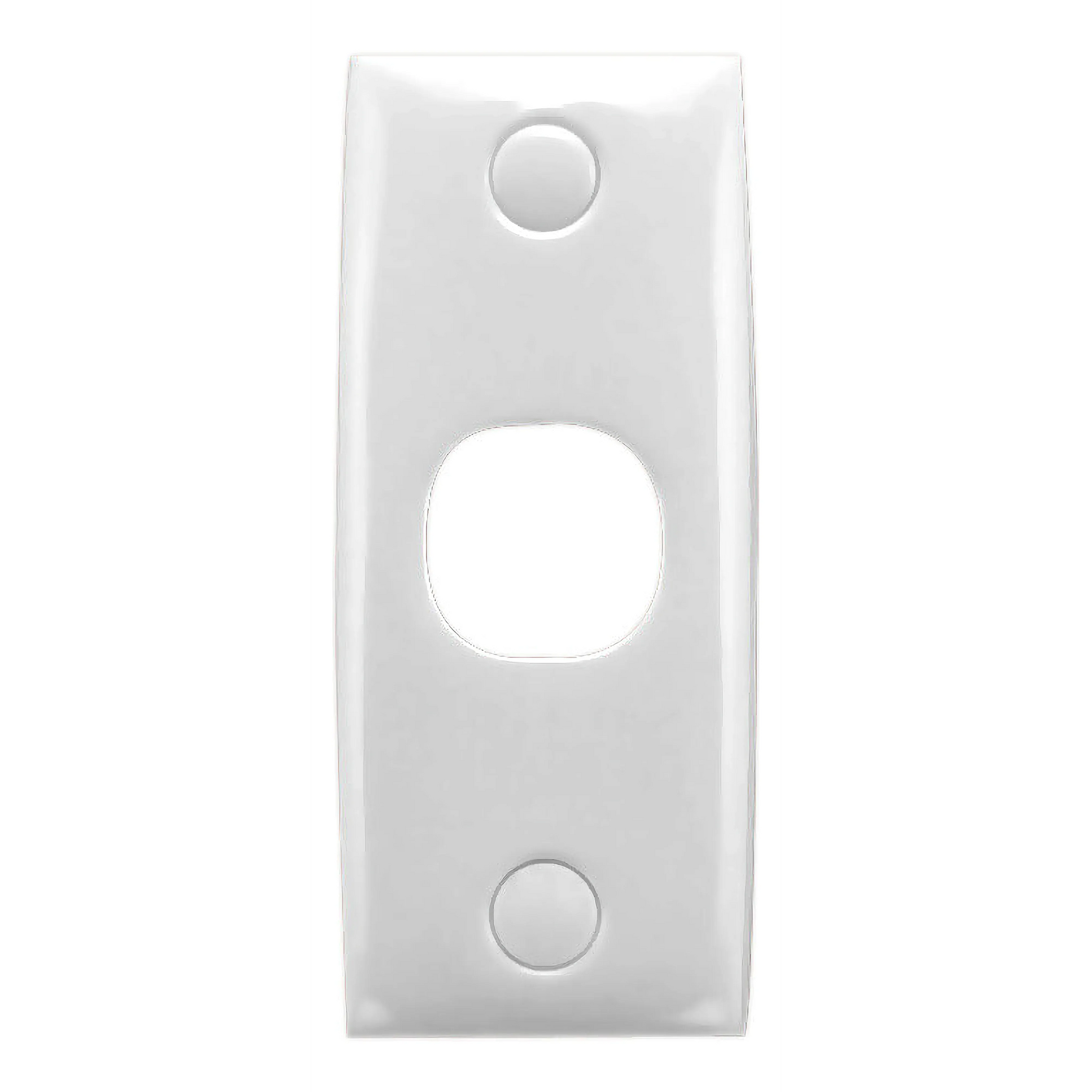 Clipsal Standard Series Flush Plate Architrave Size, Switch Plate 1 Gang (75 x 32mm) | White Electric | 31-WE