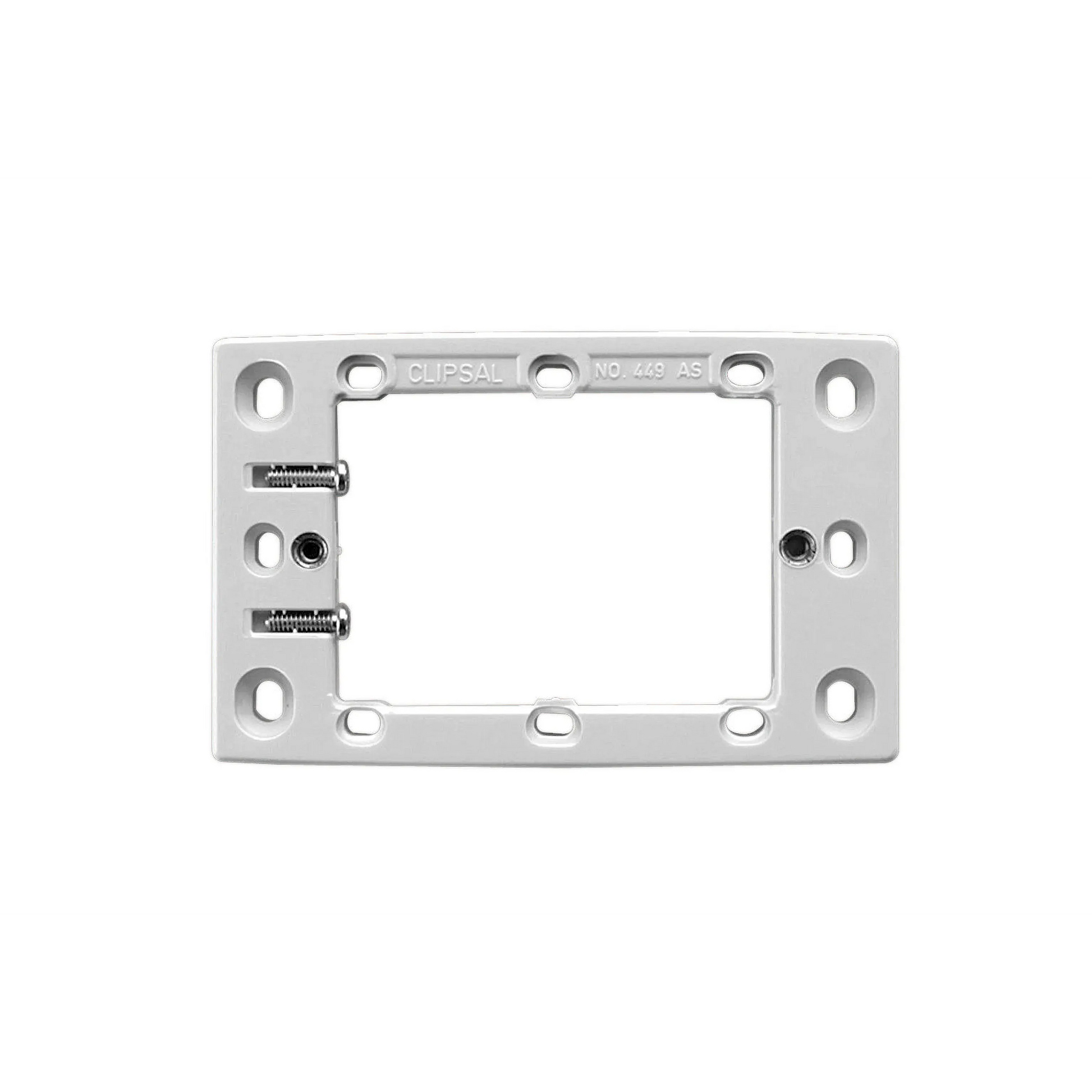 Clipsal Standard Series Mounting Flange Shallow Mount | White Electric | 449AS-WE