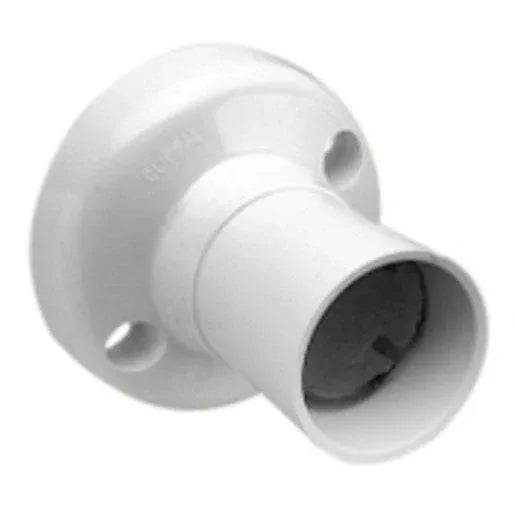 Clipsal Batten Lamp Holder w/Safety Skirt Bayonet Cap White Electric F/BC Lamps | 530WE