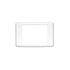 2000 Series Flush Surround 1 Gang, Horizontal Mount, Curved Sided, Standard Pattern | White Electric | 2000-WE