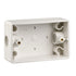 Clipsal Surface Mounting Box PVC 1 Gang 2x20mm End White | 238WE