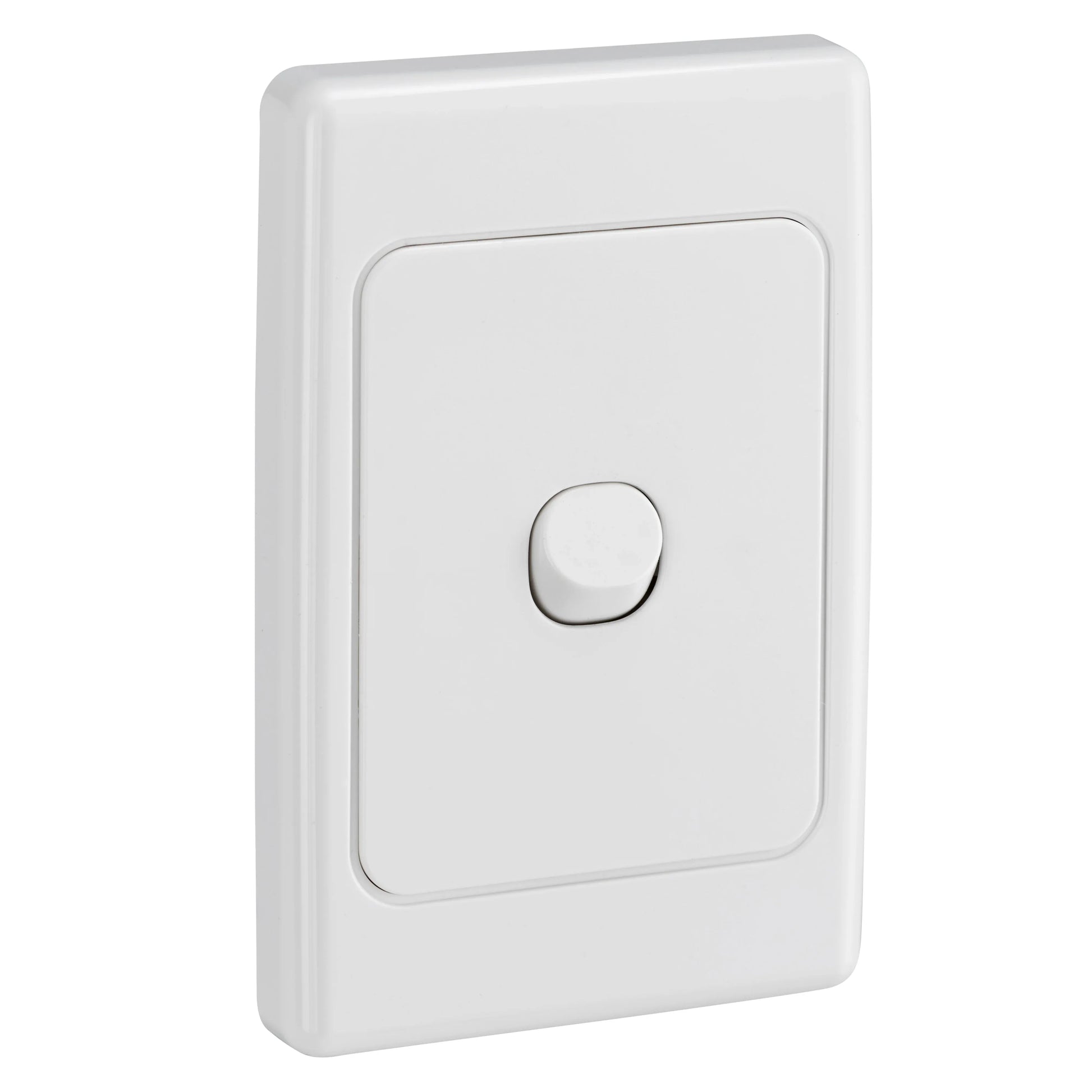 Clipsal Switch Flush Mount Rocker Weatherproof Standard 1 Gang 10A/10AX250V IP66 Vertical White | 2031V66WE