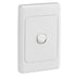 Clipsal Switch Flush Mount Rocker Weatherproof Standard 1 Gang 10A/10AX250V IP66 Vertical White | 2031V66WE