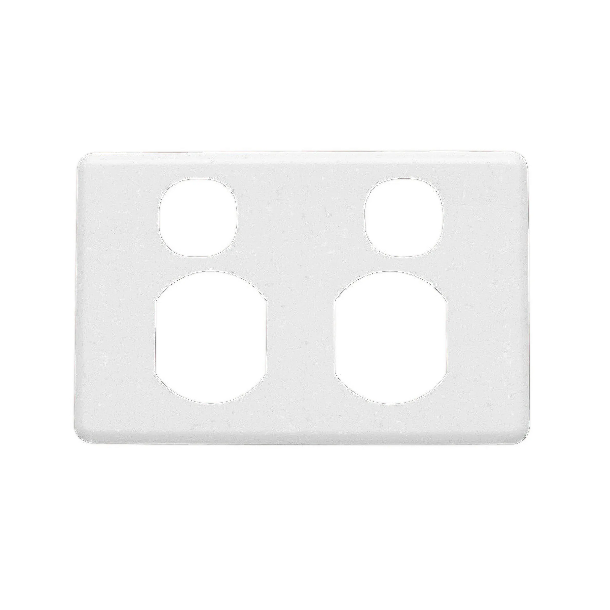 Clipsal Power Outlet C2000 Series Classic Twin Plastic Cover C2025C-WE