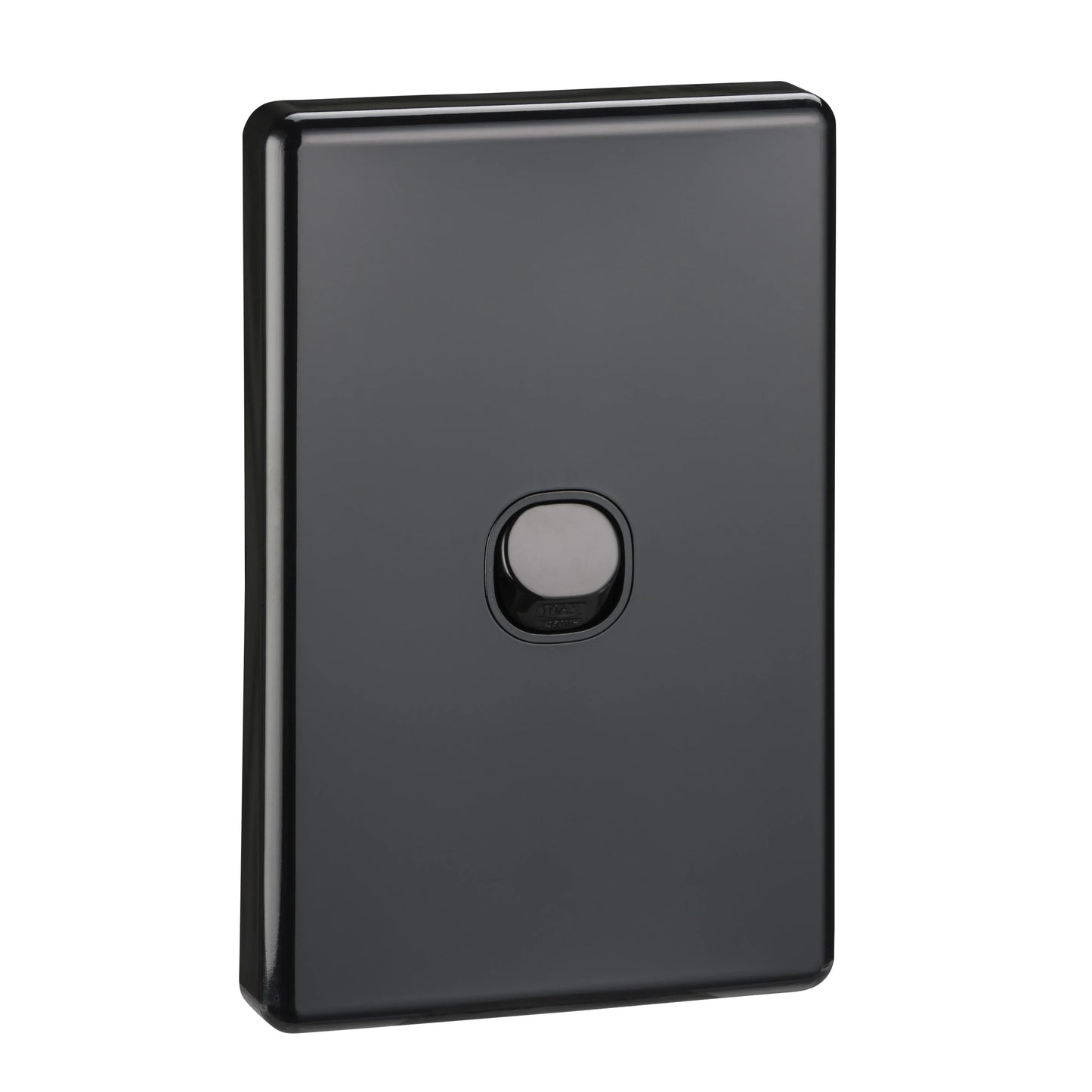 Clipsal Classic C2000 Series Flush Switch 1 Gang, 250VAC, 10A, Standard, Vertical | Black C2031VA-BK