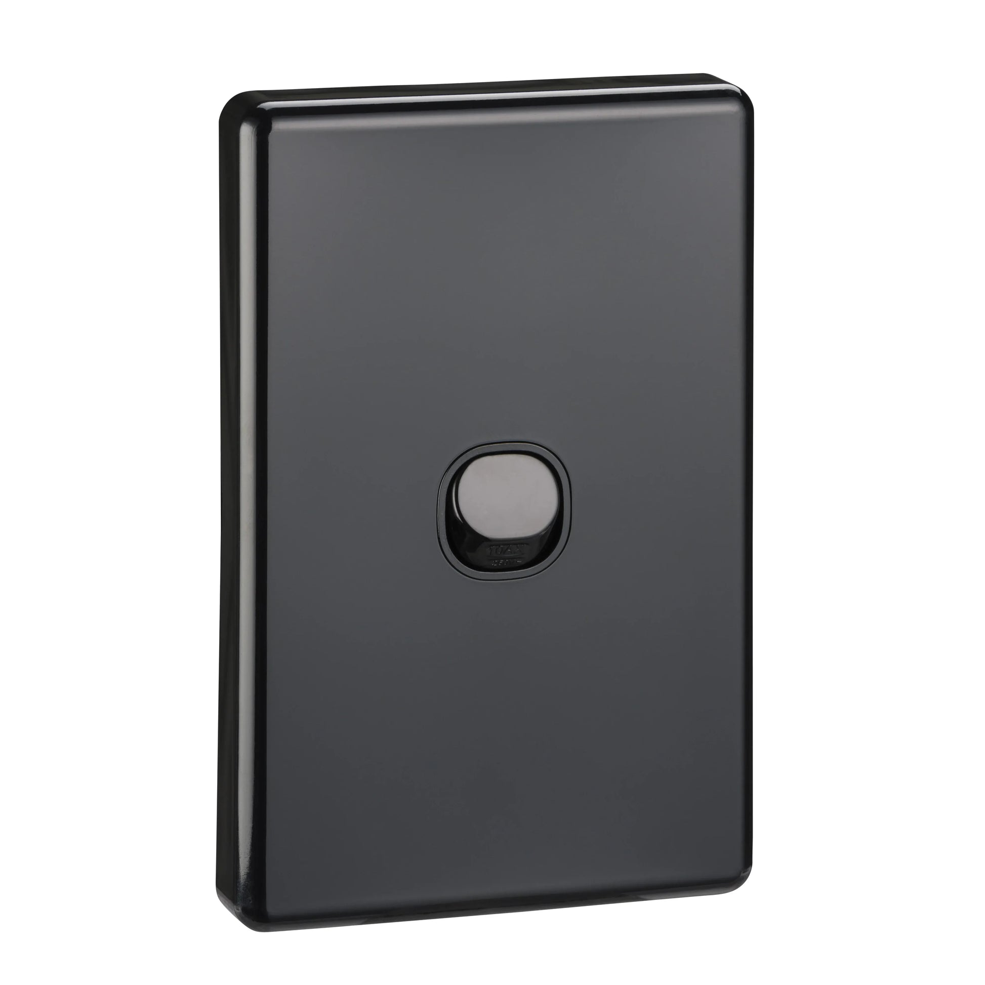 Clipsal Classic C2000 Series Flush Switch 1 Gang, 250VAC, 10A, Standard, Vertical | Black C2031VA-BK