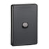 Clipsal Classic C2000 Series Flush Switch 1 Gang, 250VAC, 10A, Standard, Vertical | Black C2031VA-BK